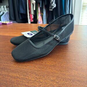 NWT Wild Fable Elsa Black Mesh Mary Jane Ballet Flats with Memory Foam - Size 6